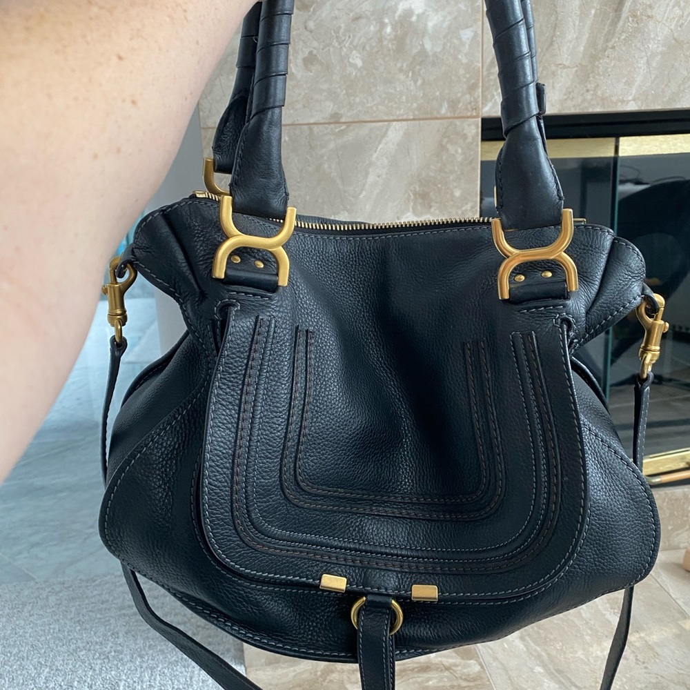 Authentic Marcie Handbag in Black